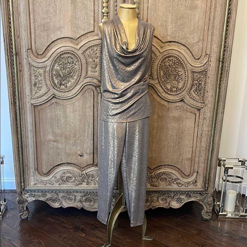 Brochu Walker Metallic Gold Top and Bottom Set